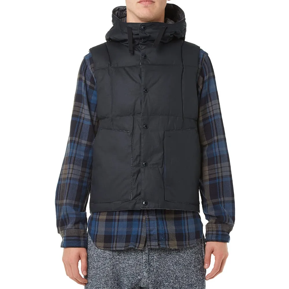 Engineered Garments Hooded Down VestDark Navy