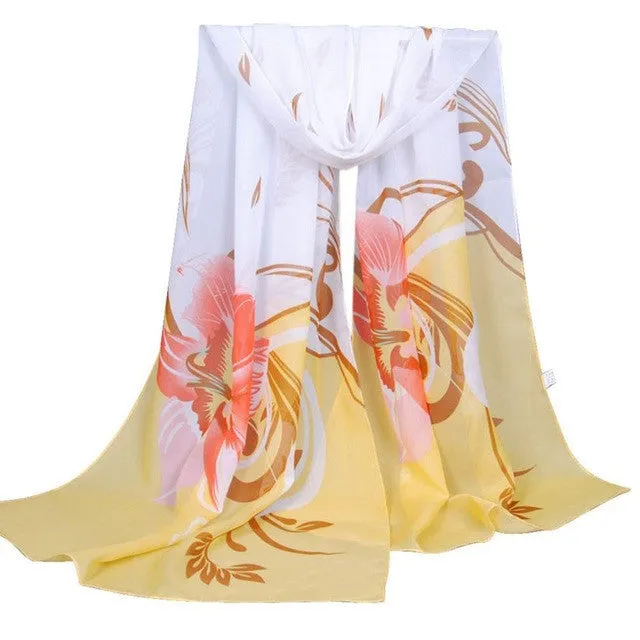 Fashion    new Design Chffon Square Scarf Women Soft Print Female Ladies Scarves Shawls Wrap YLYL GS