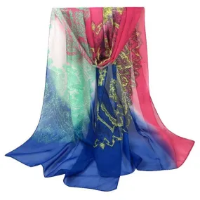 Fashion Women Shawl Print Chiffon Scarves Women Square Slim Soft Scarf Echarpe Foulard Femme 160*50cm YLYL SM6