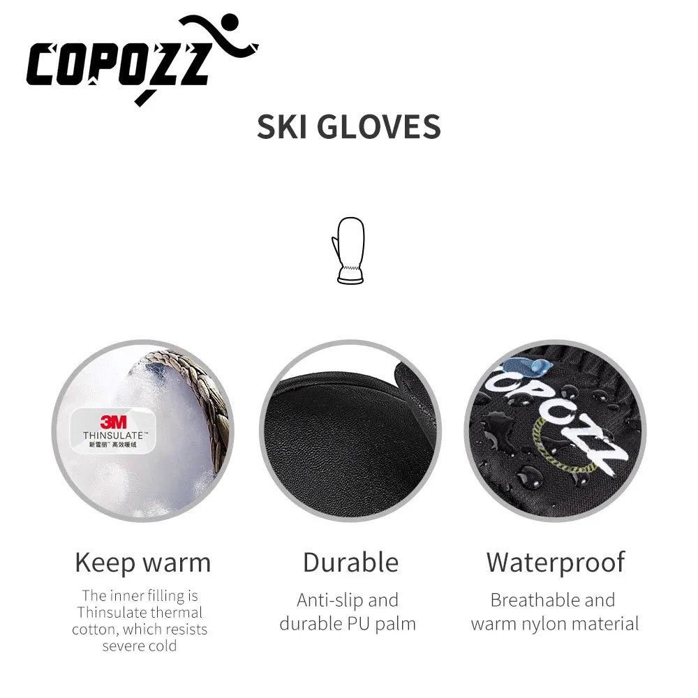 Gants de ski épais pour l'hiver -30℃ COPOZZ - Snow 20600