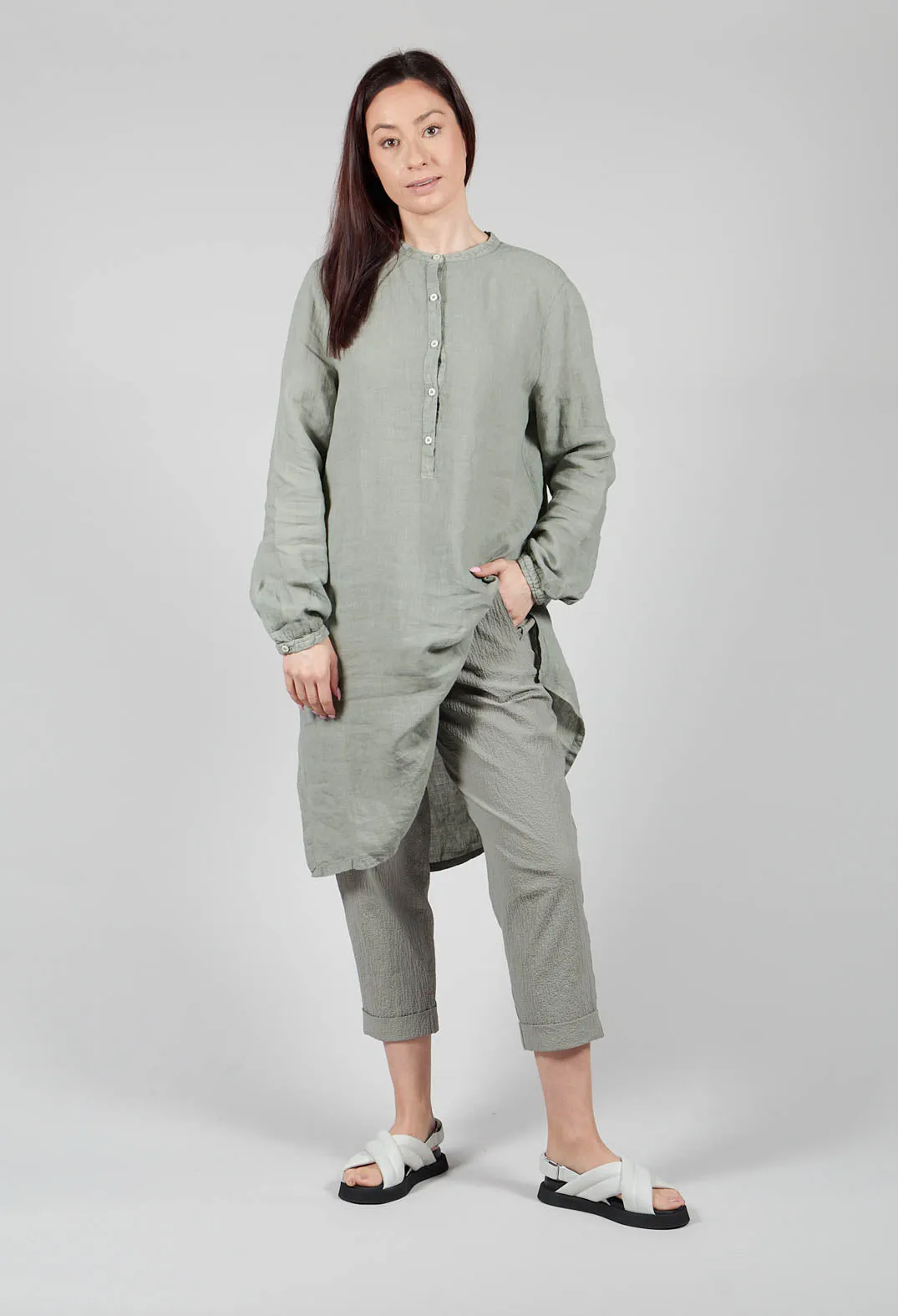 Geisha Trousers in Eucalyptus