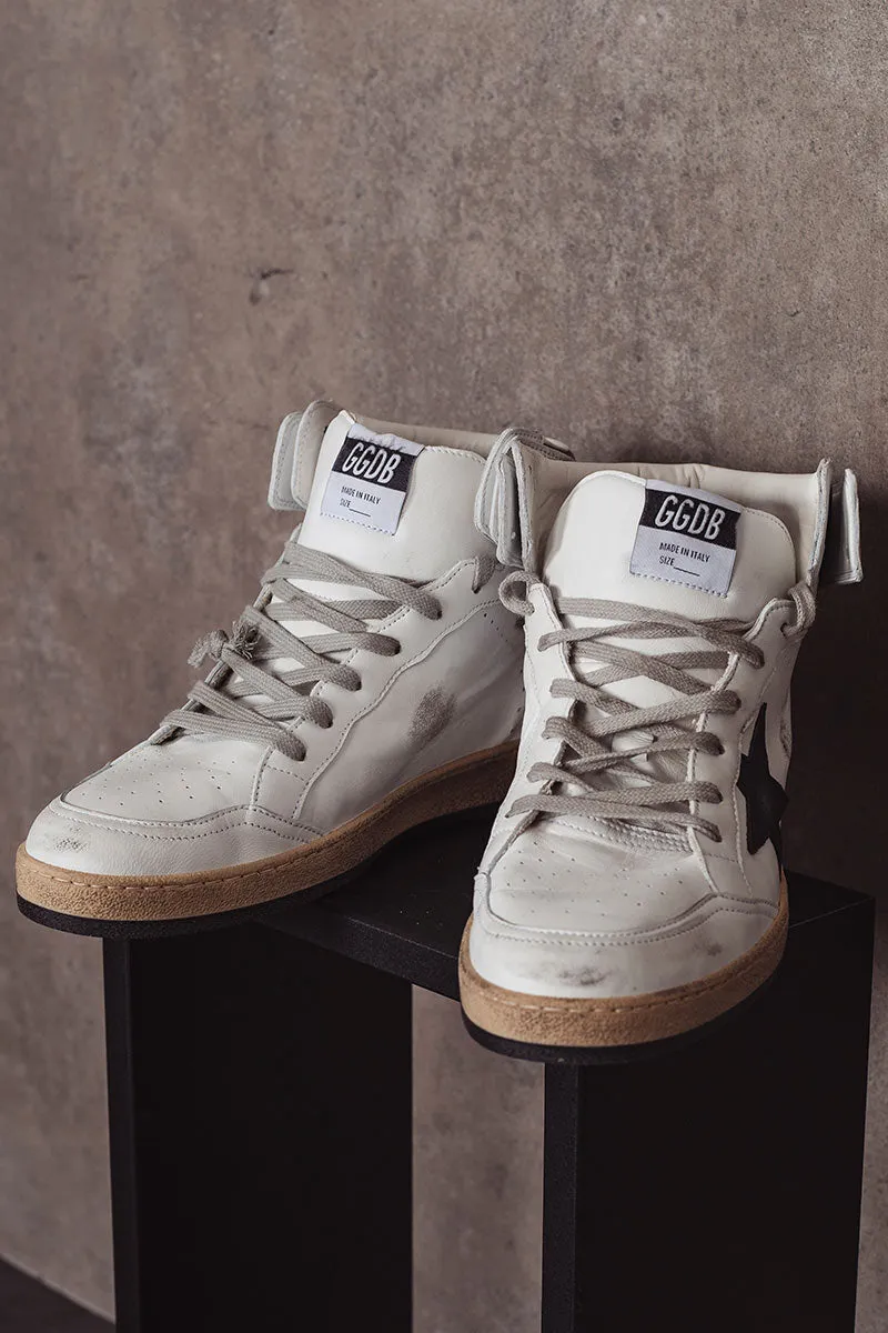 GOLDEN GOOSE Sneaker Sky-Star con firma sulla caviglia