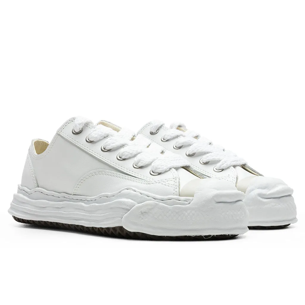 Hank Low OG Sole Toe Cap Leather Sneaker - White