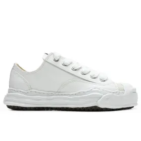 Hank Low OG Sole Toe Cap Leather Sneaker - White