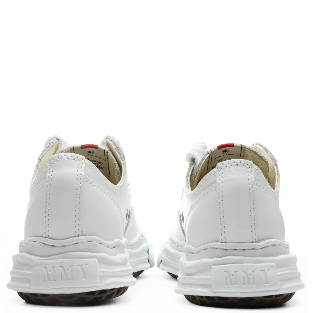 Hank Low OG Sole Toe Cap Leather Sneaker - White