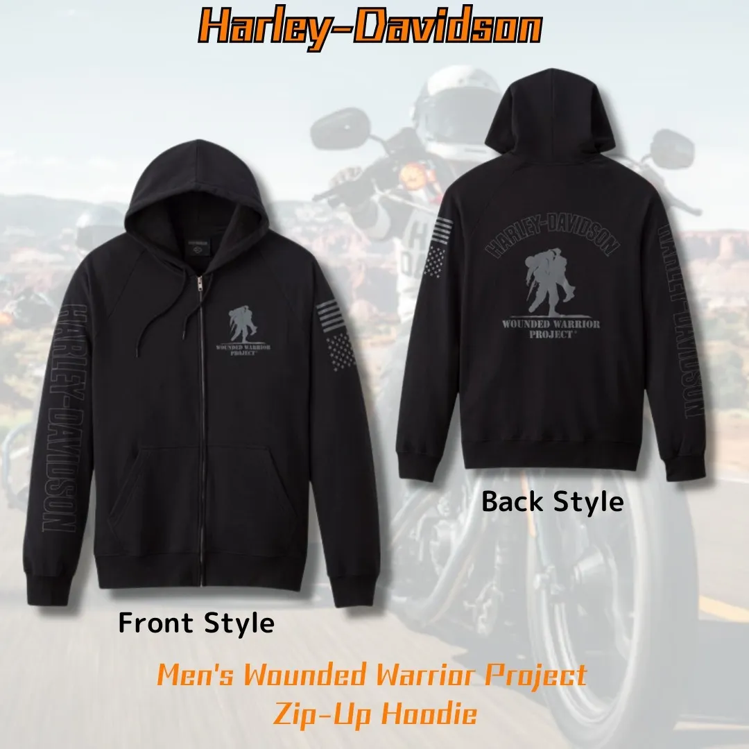 Harley Davidson  |Unisex Blended Fabrics Street Style Long Sleeves Cotton Logo