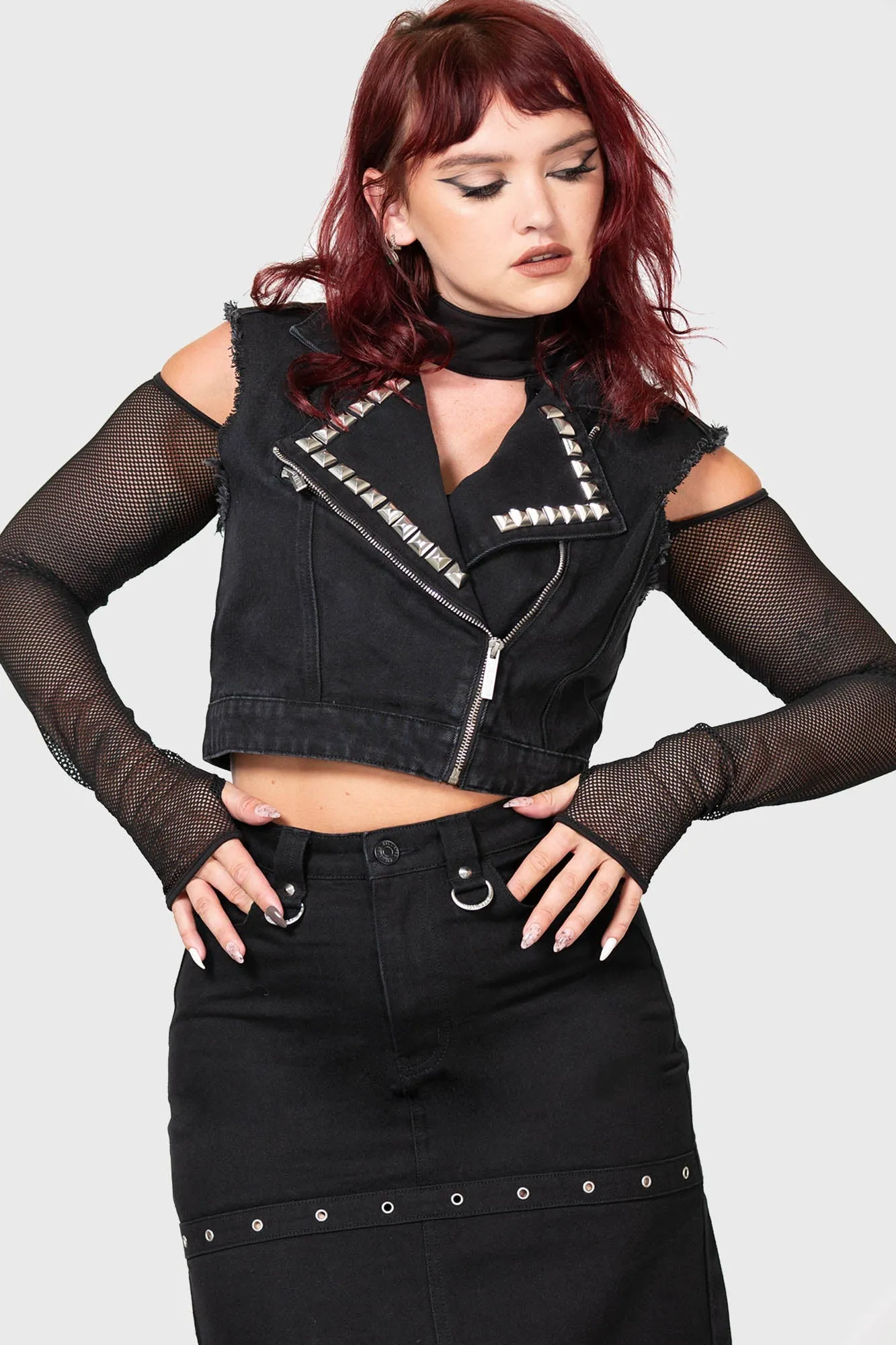 Heaven2Hell Denim Vest Resurrect