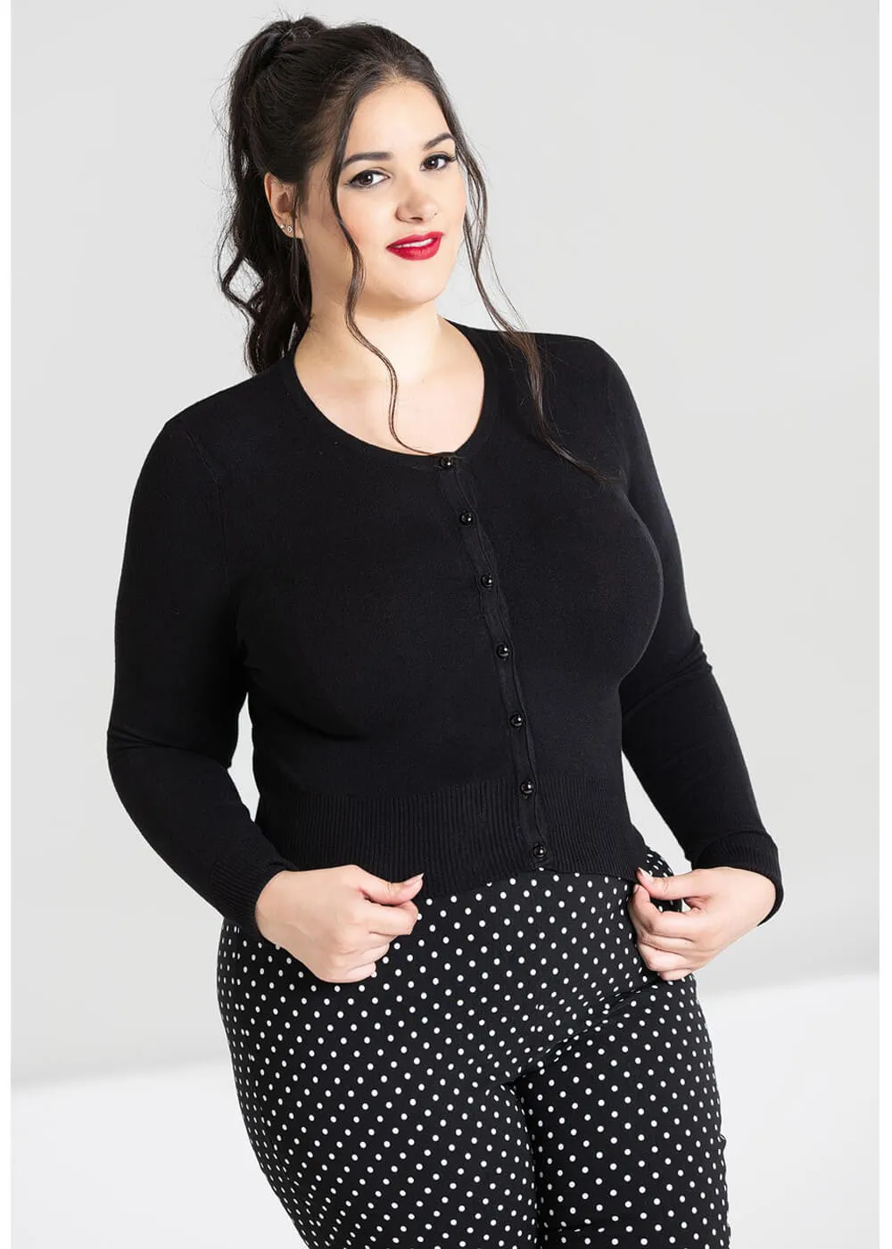 Hell Bunny Paloma 50's Cardigan Black