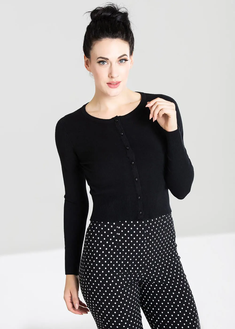 Hell Bunny Paloma 50's Cardigan Black