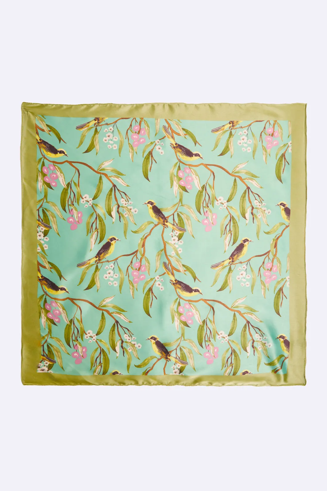 Honey Eater Satin Scarf