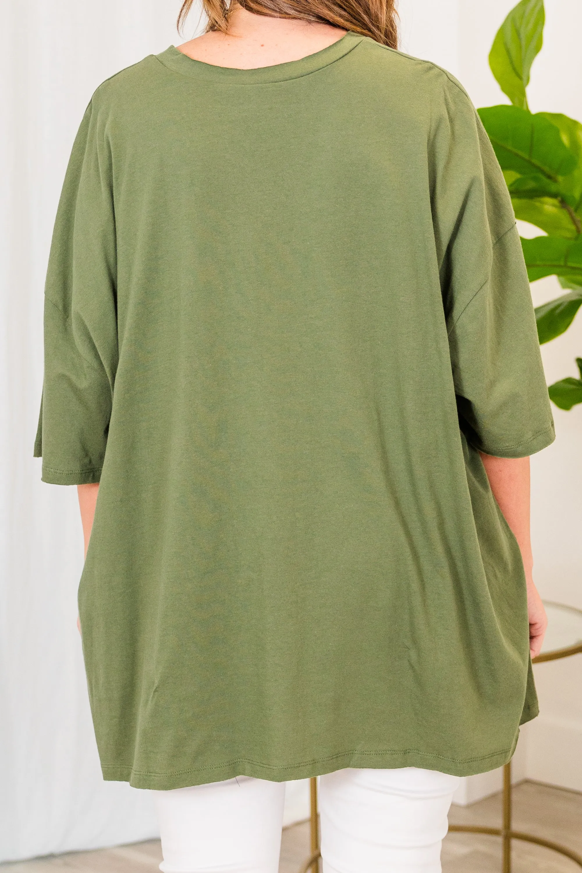 It Comes Naturally Top, Ash Olive