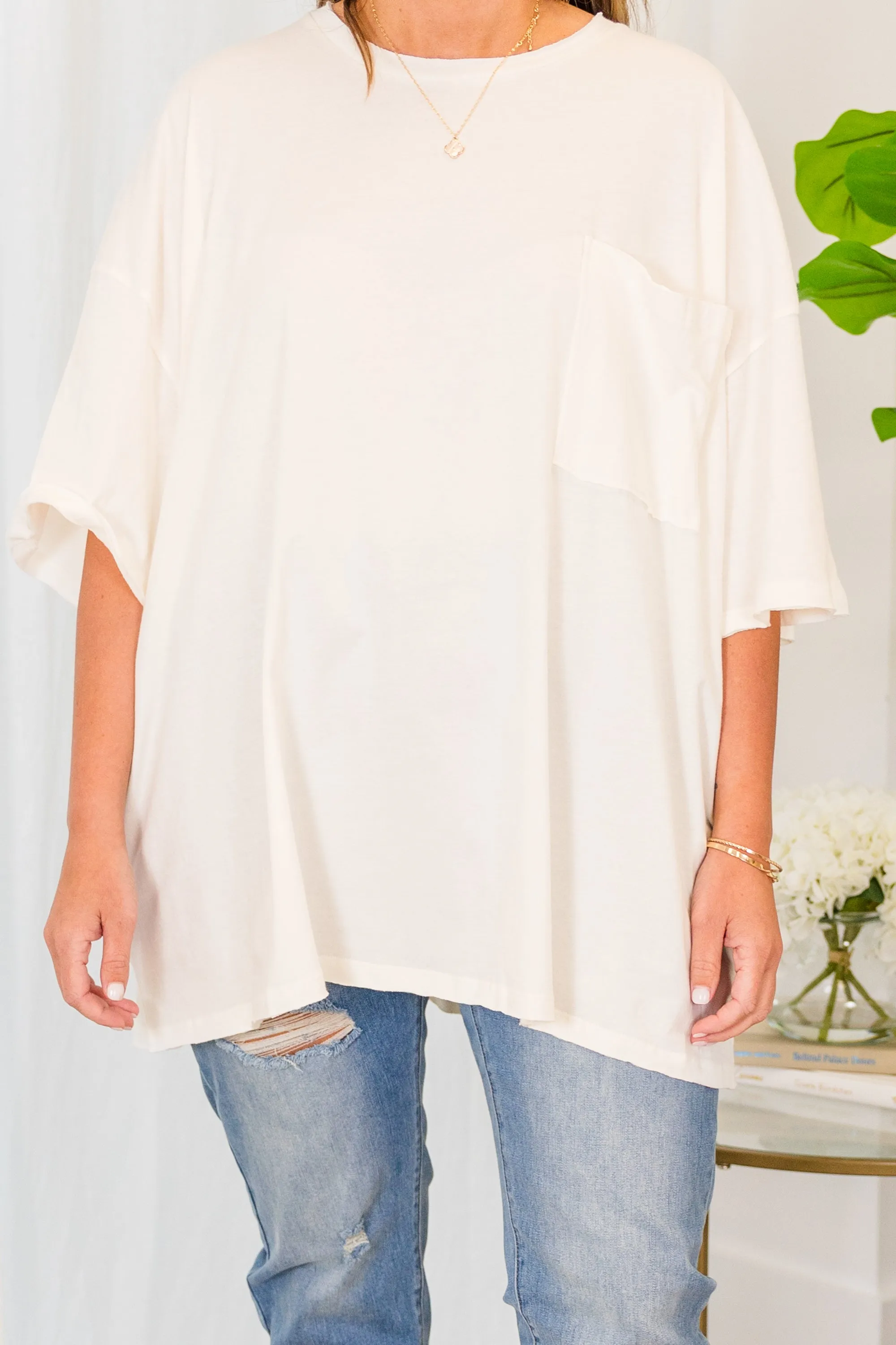 It Comes Naturally Top, Ivory