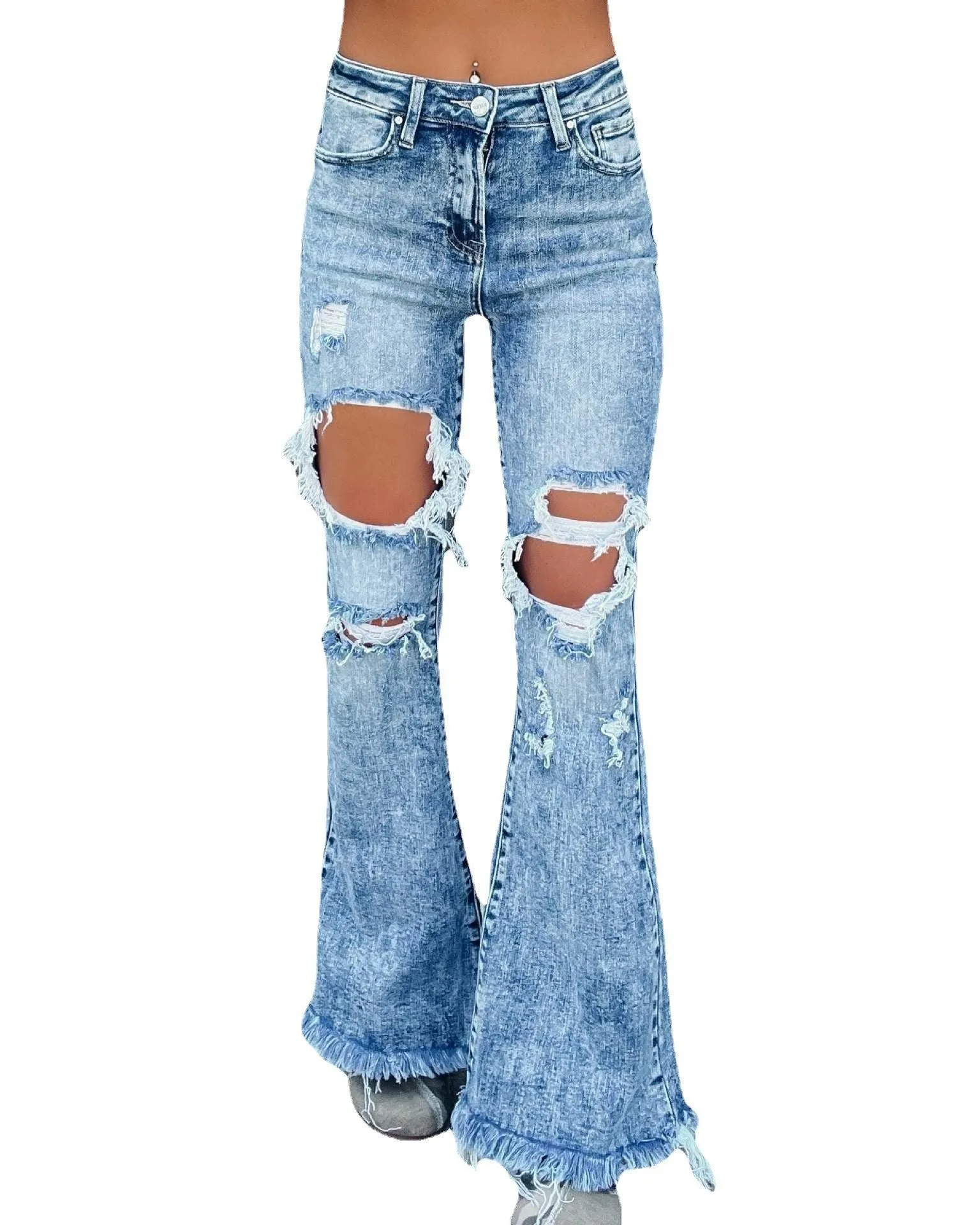 Jeans Speed Broken Tassel Jeans