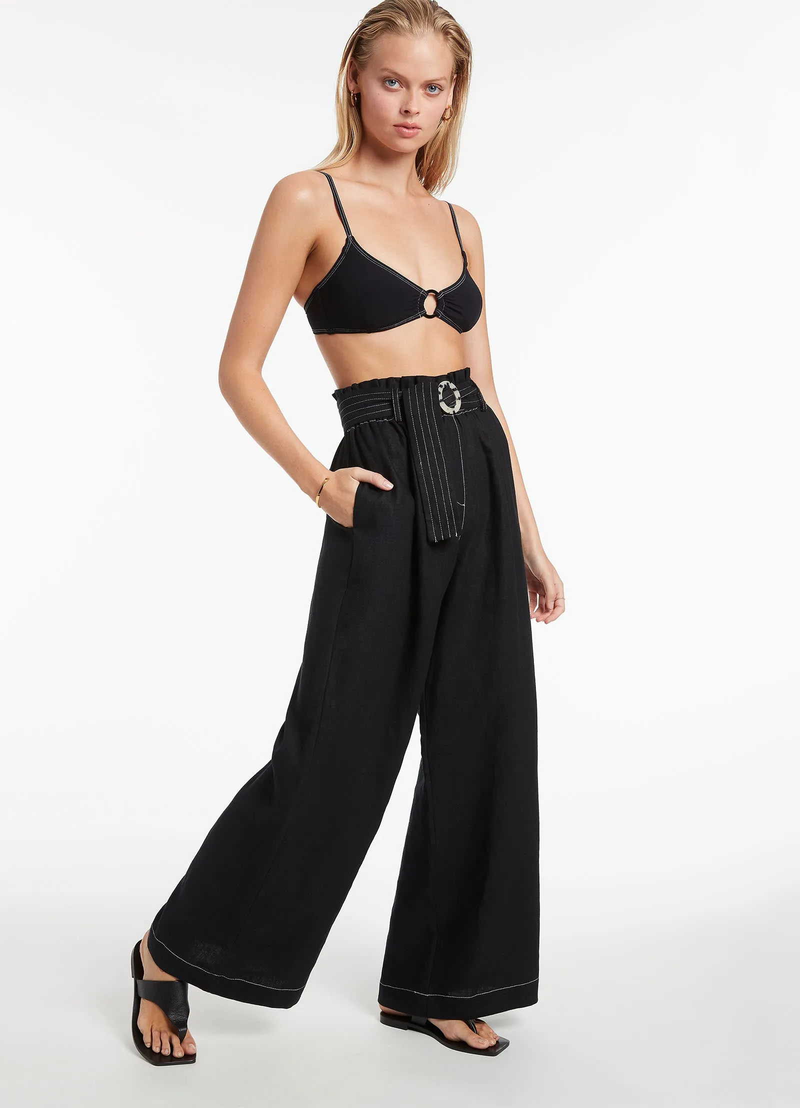 Jetset Highwaist Pants - Black