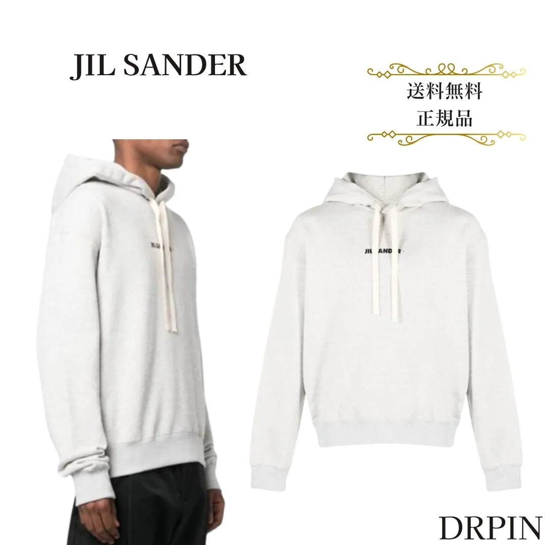 Jil Sander  |Unisex Street Style Long Sleeves Plain Cotton Oversized Logo