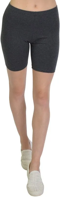 JUNIORS COTTON BIKER SHORTS