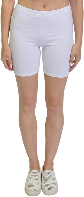 JUNIORS COTTON BIKER SHORTS