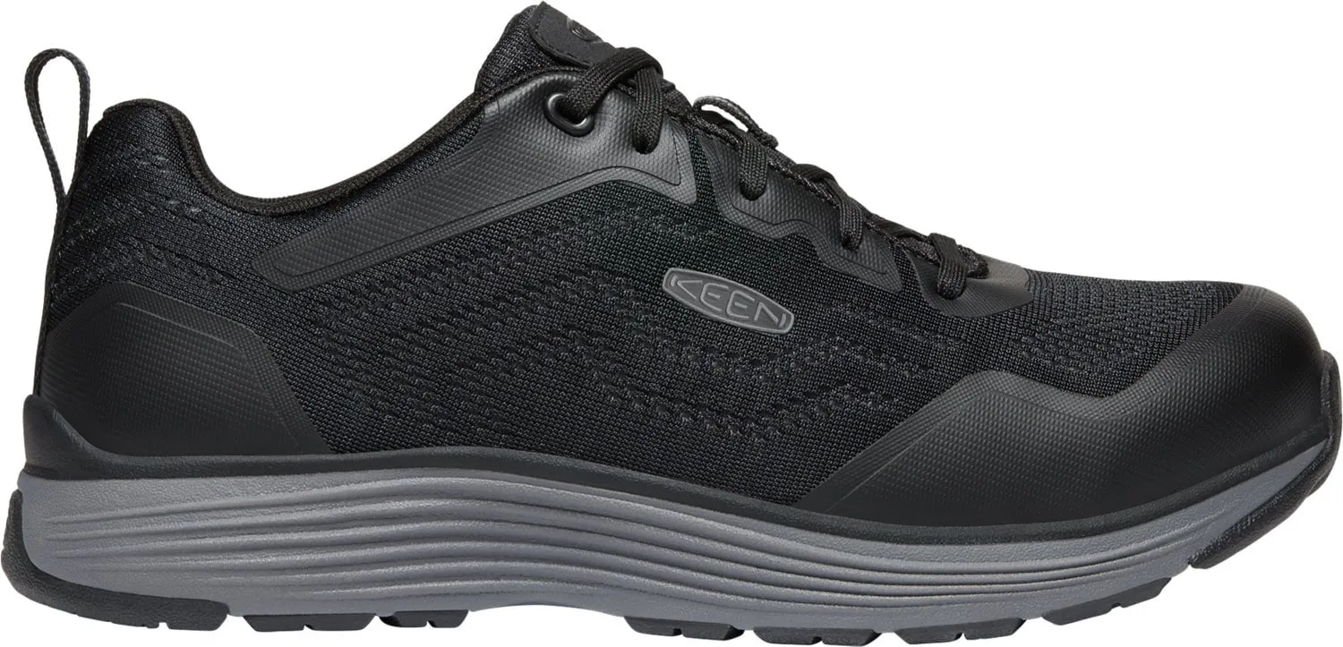 Keen Utility Mens Sparta II Steel Grey/Black Mesh Work Shoes