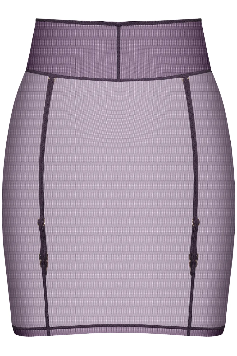 L'Amoureuse Mini Skirt with Suspenders