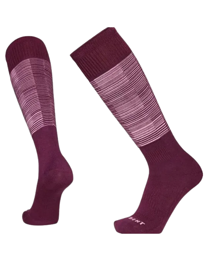 Le Bent Glacier Targeted Cushion Snow Sock - Mauve Wine - 2023