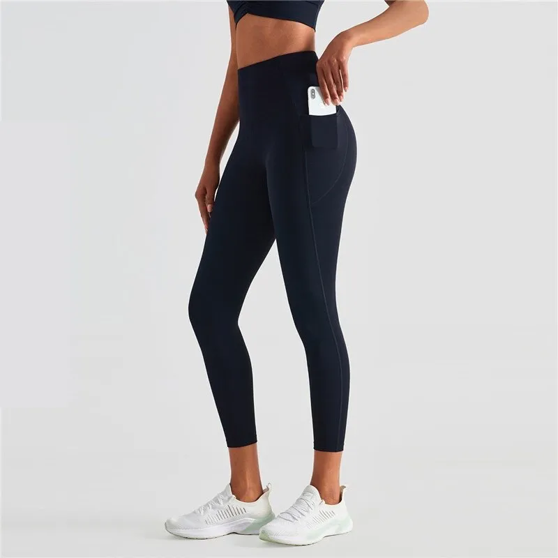 Leggings de sport taille haute avec poches latérales 220g Dahnvi - Leggings fit