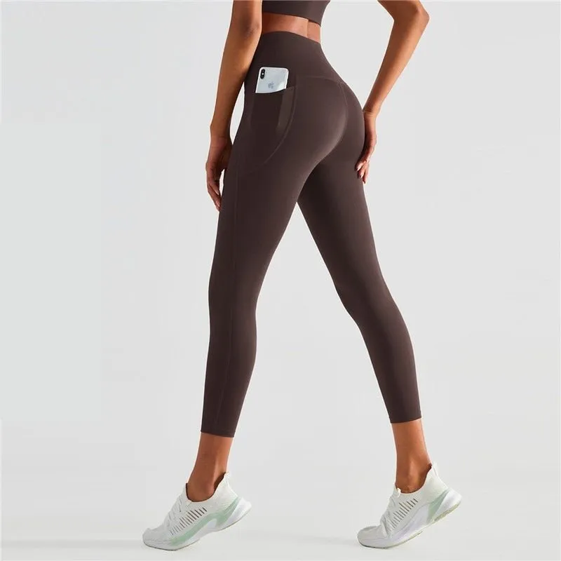 Leggings de sport taille haute avec poches latérales 220g Dahnvi - Leggings fit