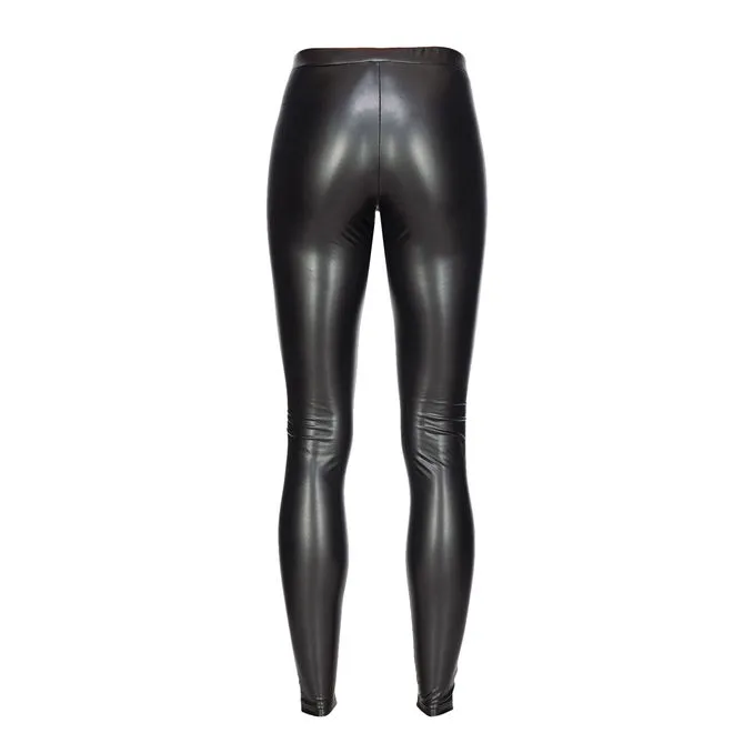 LEGGINGS GINSENG Woman Nero Limousine 