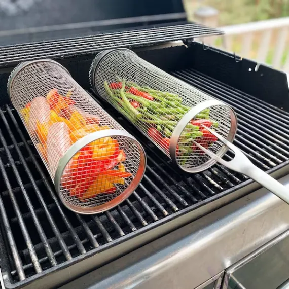 Libiyi Barbecue stainless steel wire mesh cylinder