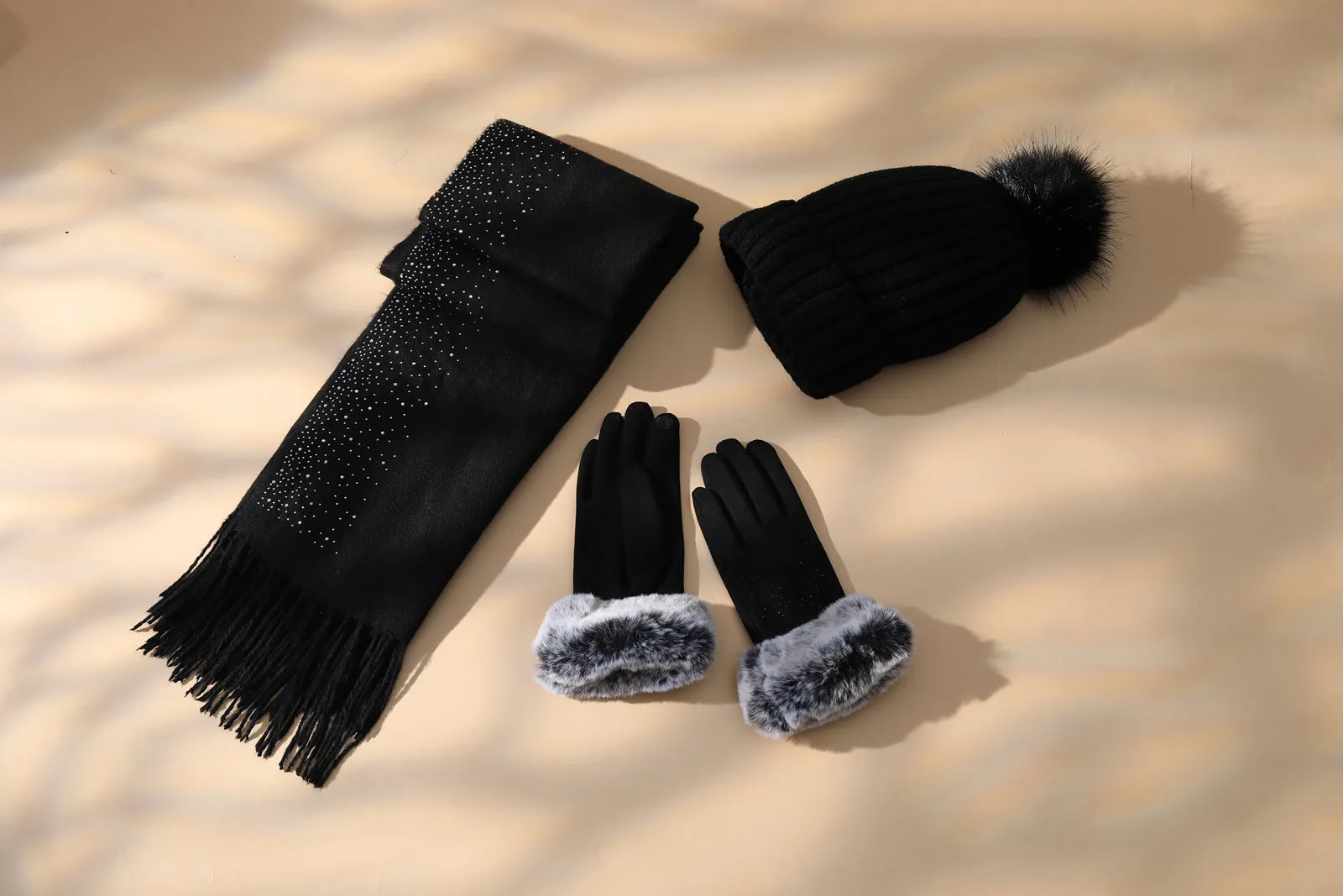 Lucia Scarf in Black