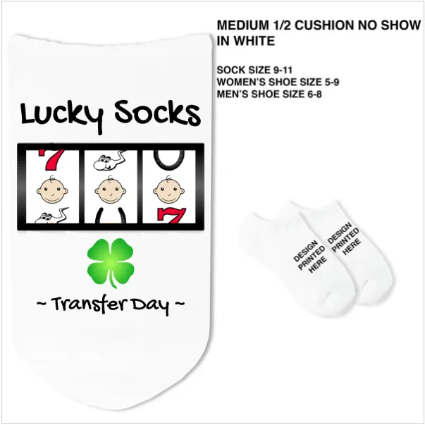 Lucky Socks Transfer Day - Slots on White - SG