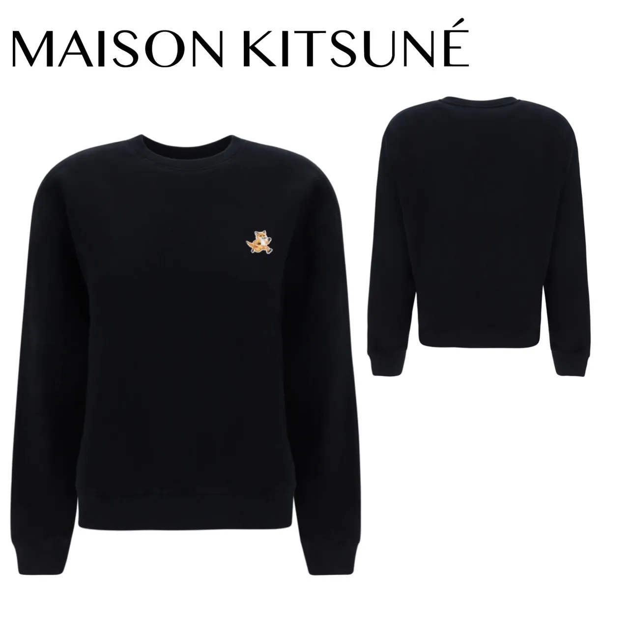 MAISON KITSUNE  |Crew Neck Unisex Street Style U-Neck Long Sleeves Plain