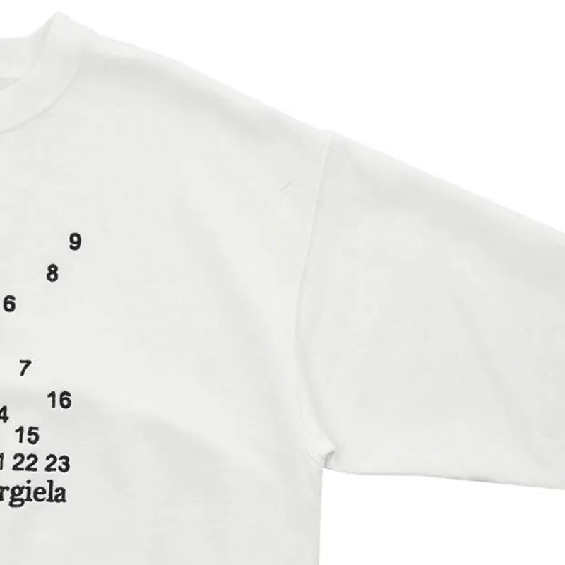 Maison Margiela  |Crew Neck Street Style Long Sleeves Cotton Puff Sleeves Logo