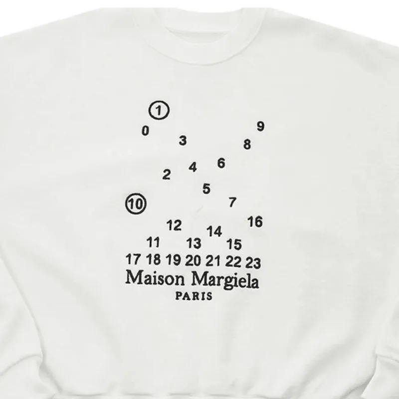 Maison Margiela  |Crew Neck Street Style Long Sleeves Cotton Puff Sleeves Logo