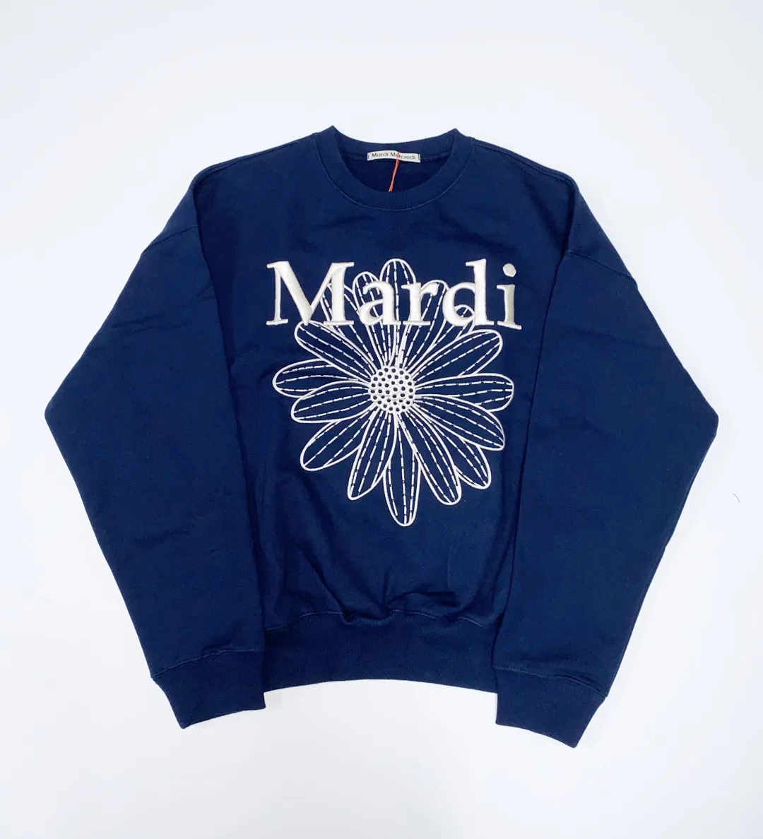 Mardi Mercredi  |Crew Neck Flower Patterns Street Style Long Sleeves Plain