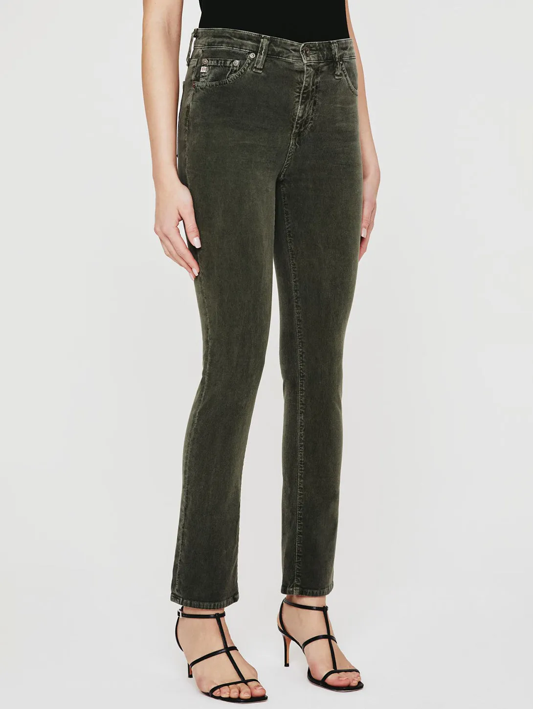 Mari High Rise Straight Corduroy Jean