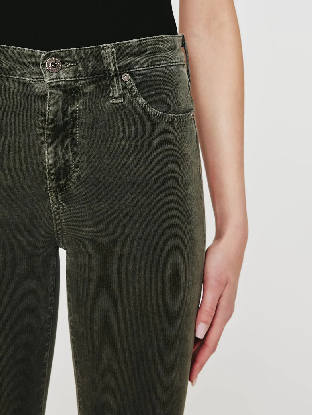 Mari High Rise Straight Corduroy Jean