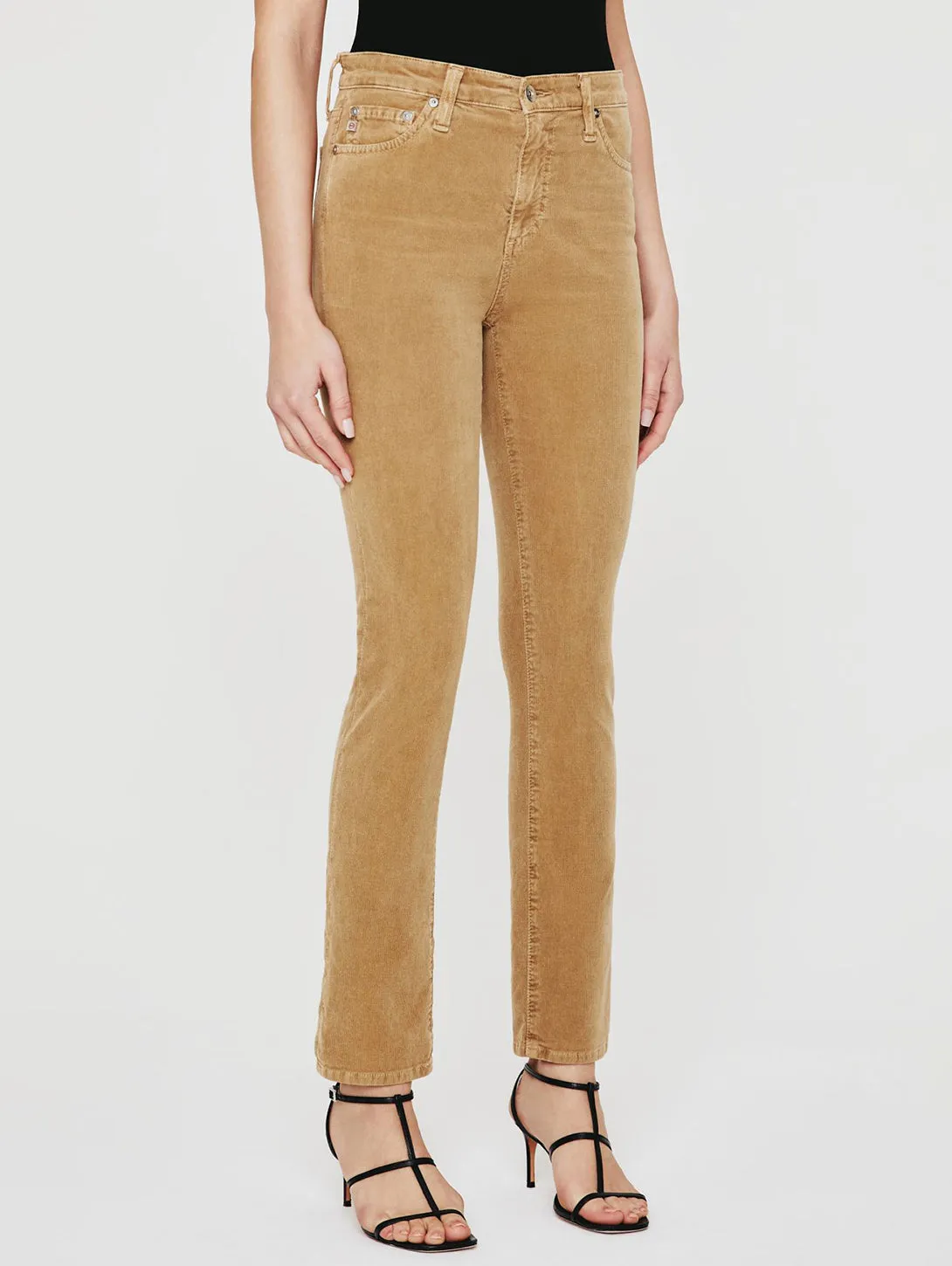 Mari High Rise Straight Corduroy Jean