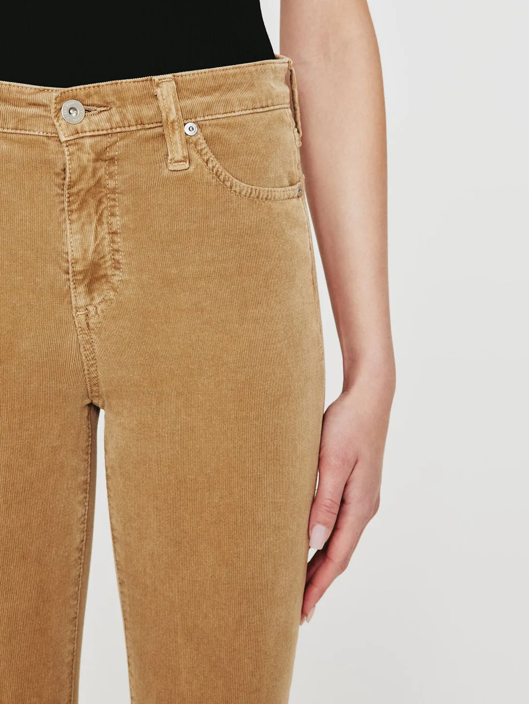 Mari High Rise Straight Corduroy Jean