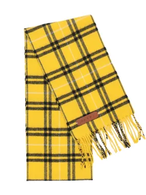 Marni Yellow Checked Wool Scarf