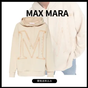 MaxMara  |Unisex Blended Fabrics Street Style Long Sleeves Plain