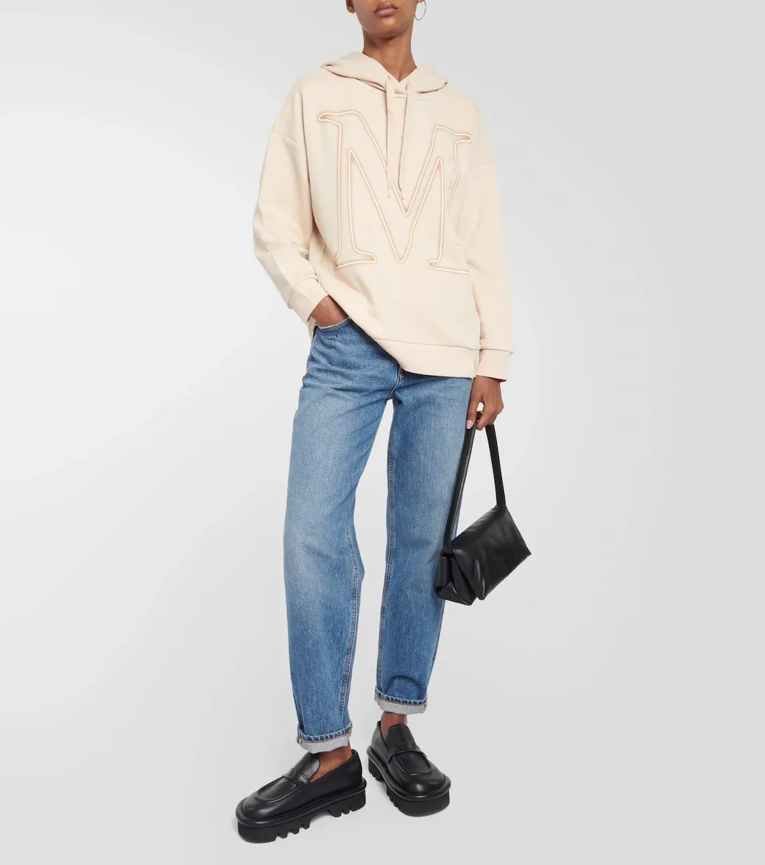 MaxMara  |Unisex Blended Fabrics Street Style Long Sleeves Plain