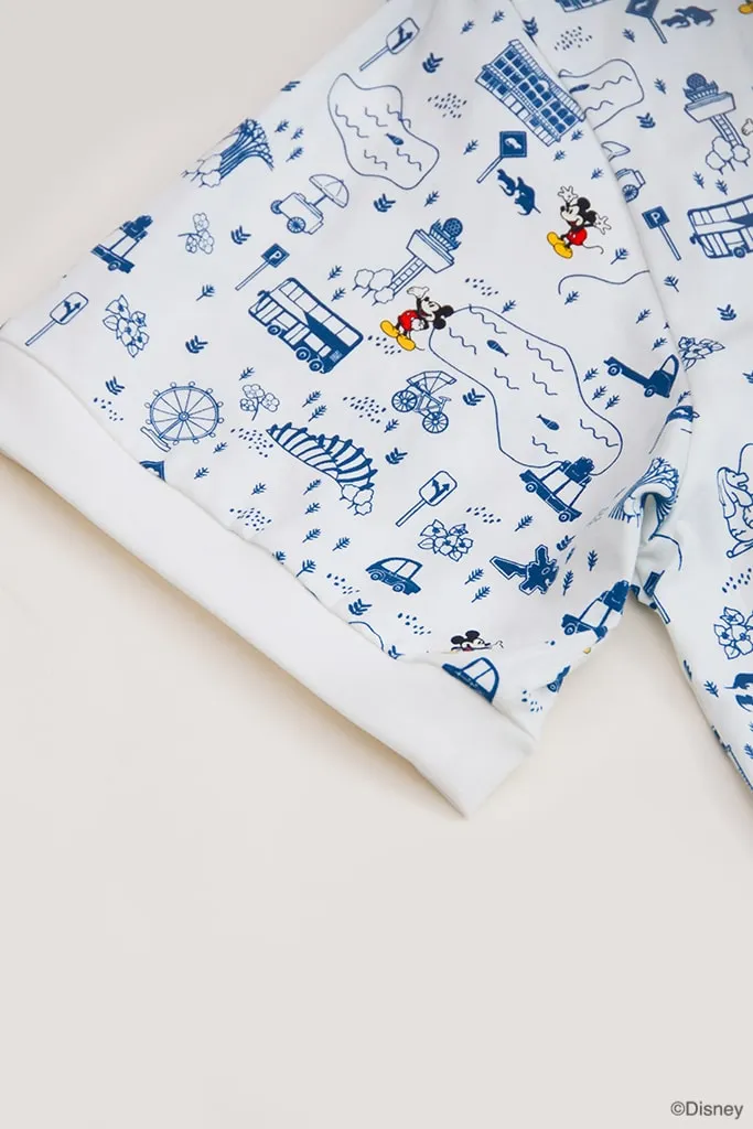 Men's Polo Tee - Blue Road Trip Mickey