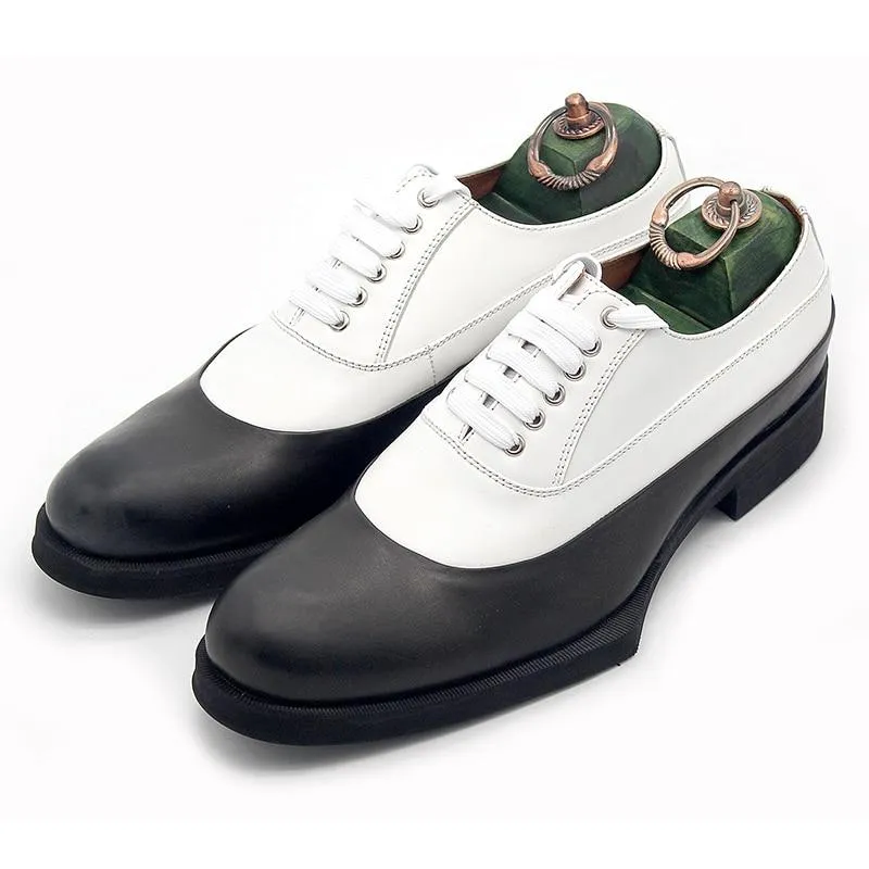 Men's Real Cow Leather Lace Up Formal Derby Shoes for Wedding