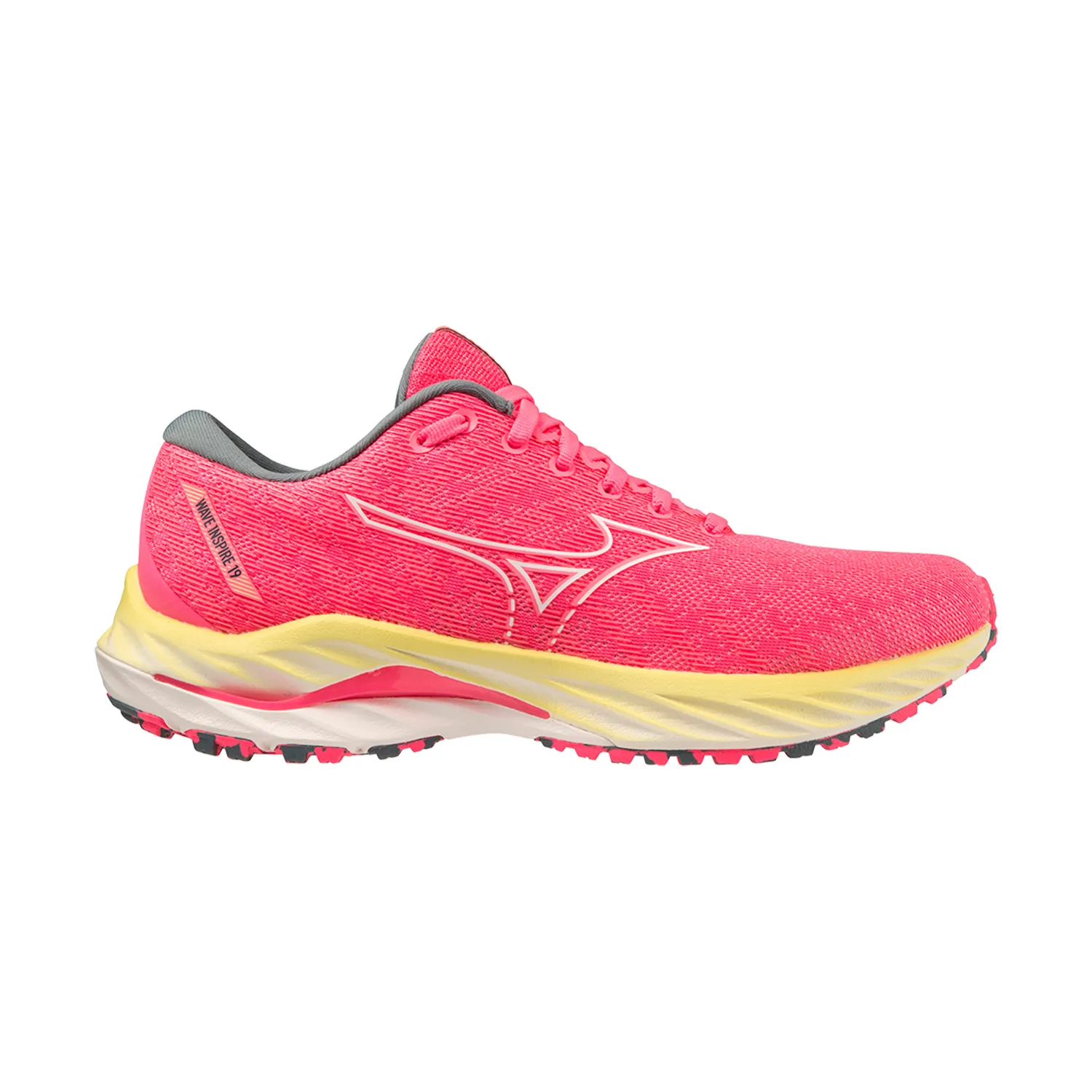 Mizuno Wave Inspire 19  High Vis Pink/Snow White/Luminous