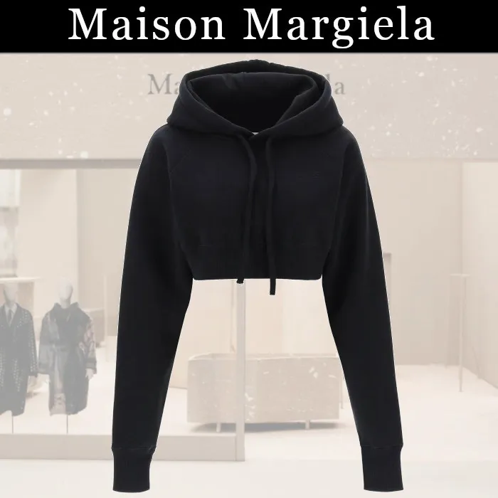 MM6 Maison Margiela  |Unisex Nylon Blended Fabrics Street Style Long Sleeves Plain