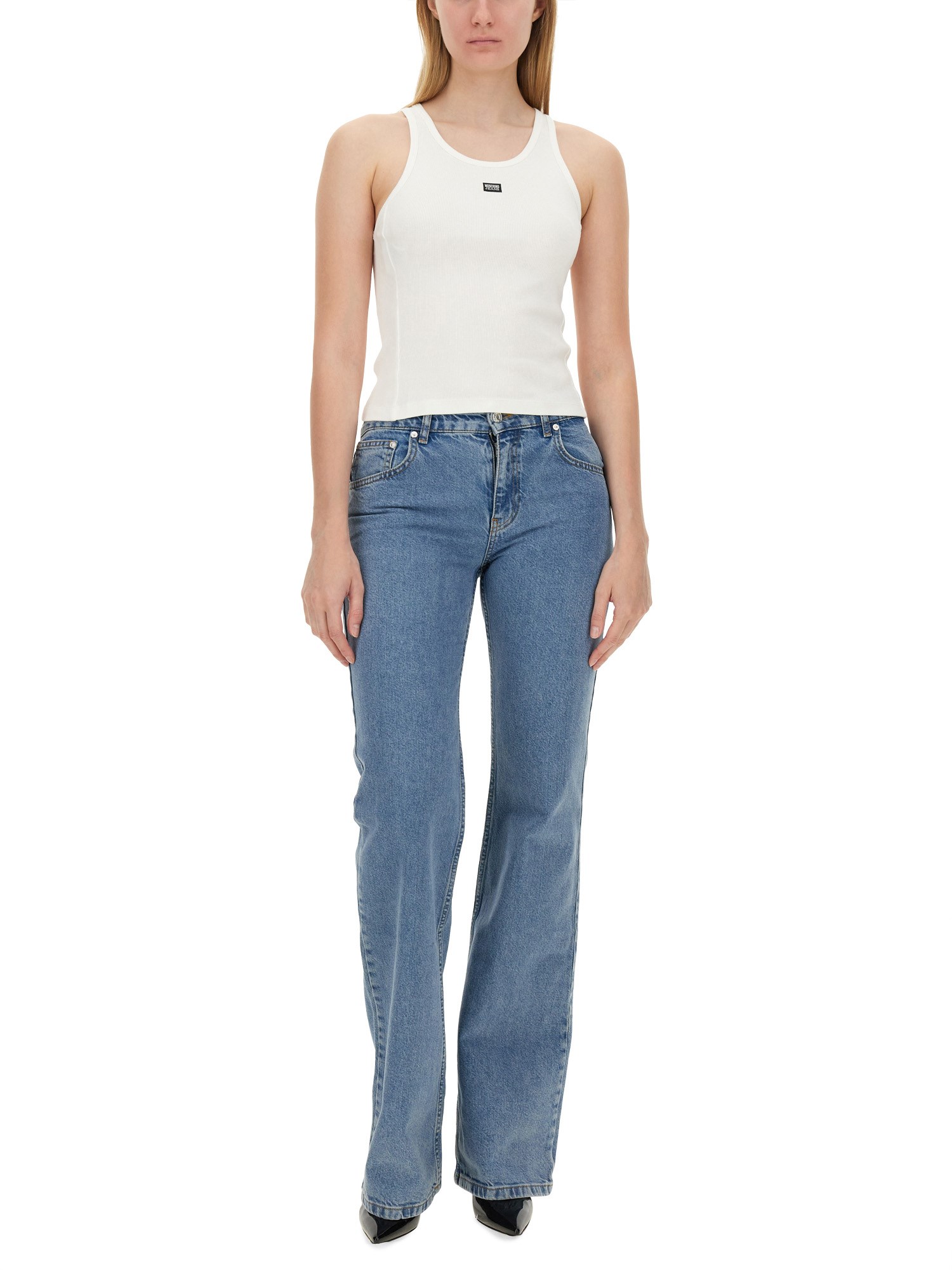 MOSCHINO JEANS    FLARED DENIM JEANS