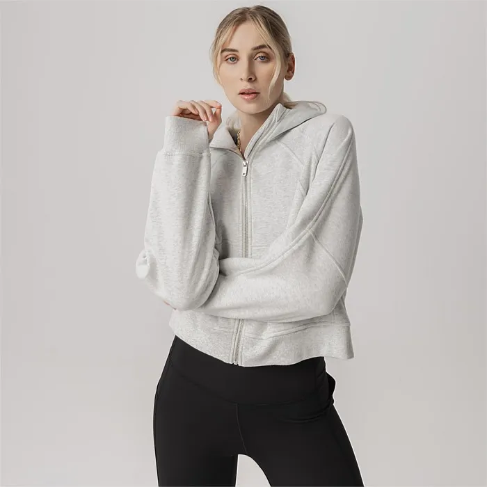 Movement Hood In Grey Marle | Jackets & Vests | Stirling Sports