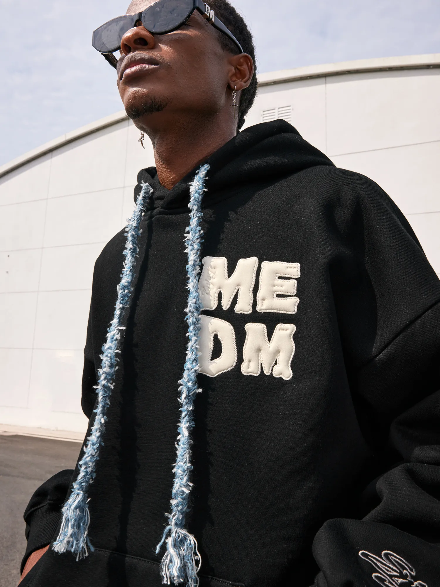 MR. ENJOY DA MONEY  |Unisex Street Style Long Sleeves Oversized Logo Hoodies