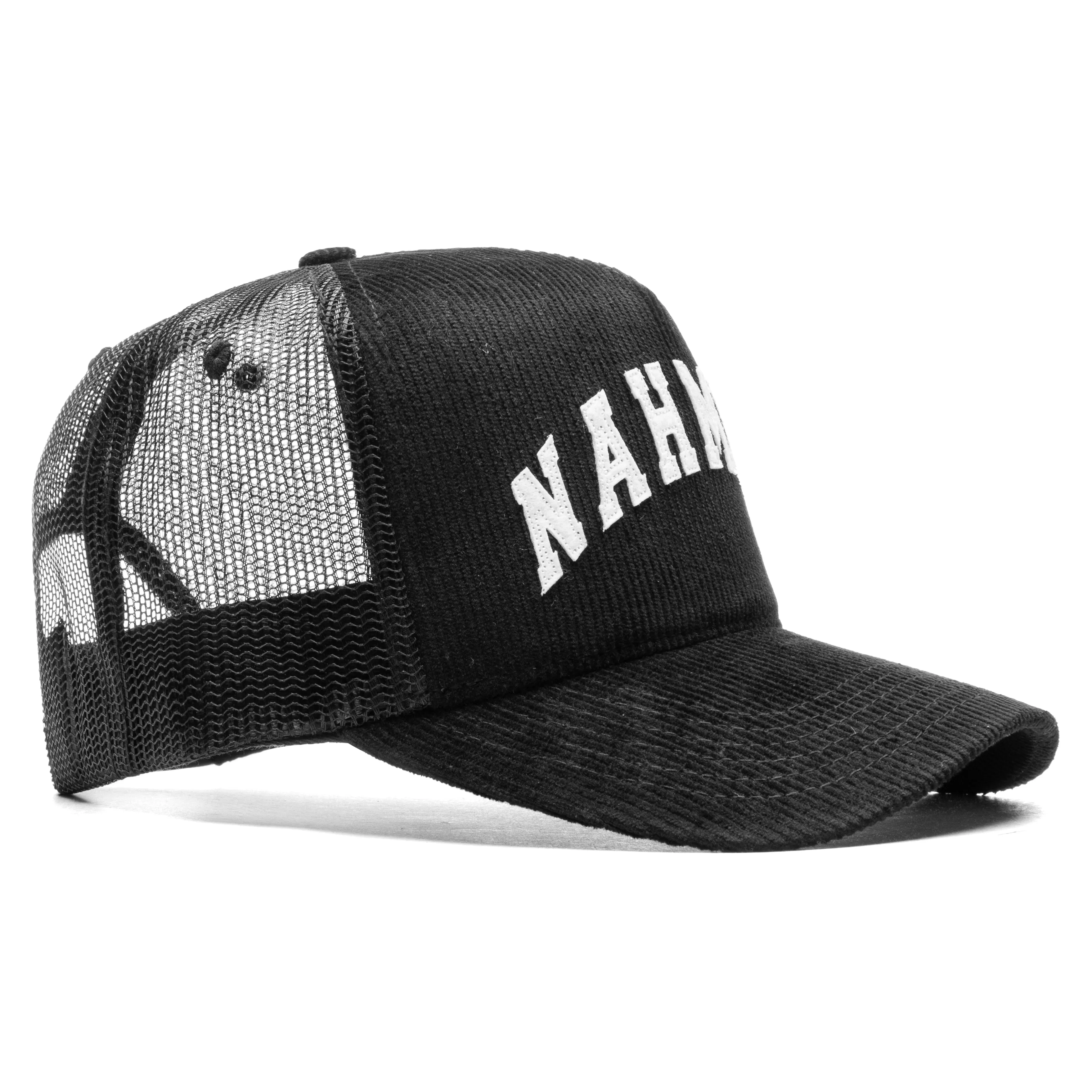 Nahmias Varsity Corduroy Trucker Hat - Black