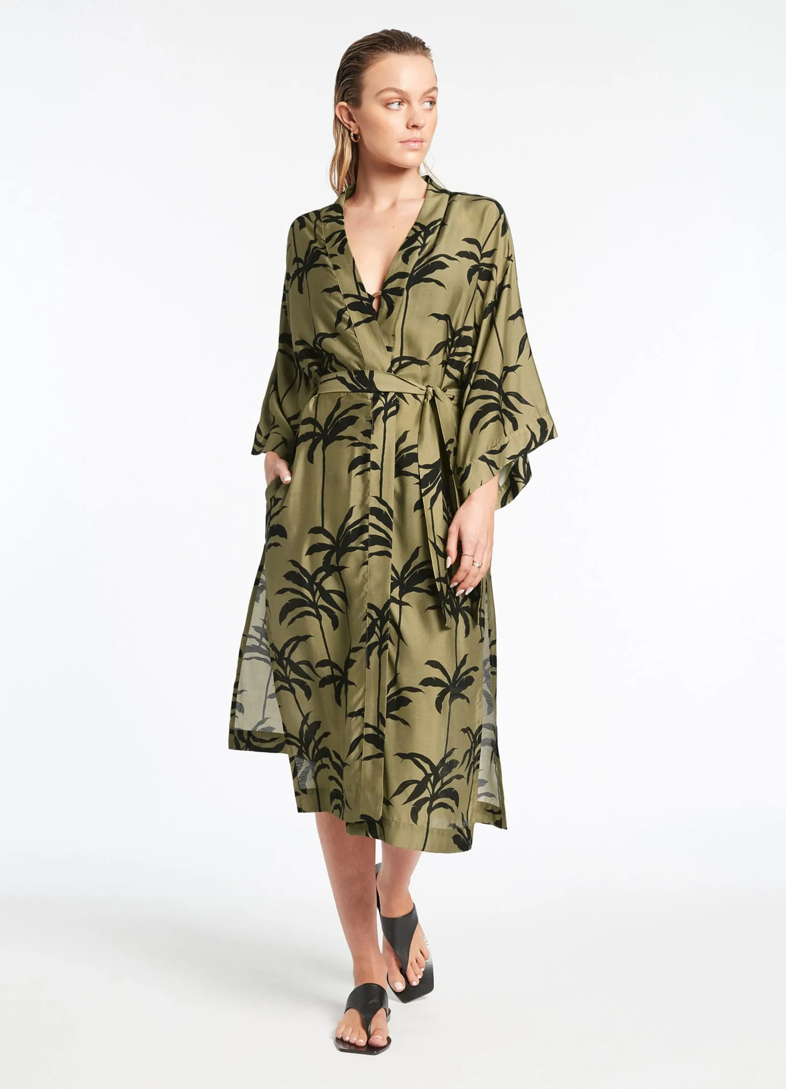 Palme Beach Robe - Olive